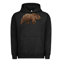 Pigment Black bear Urban Hoodie - BarkalooDesign