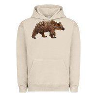 Pigment French Oak bear Urban Hoodie - BarkalooDesign
