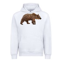 White bear Urban Hoodie - BarkalooDesign