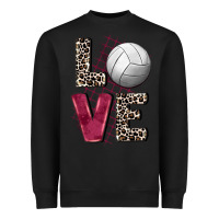 Black love volleyball Heavyweight Sweatshirt - FaDigitalArtStudio