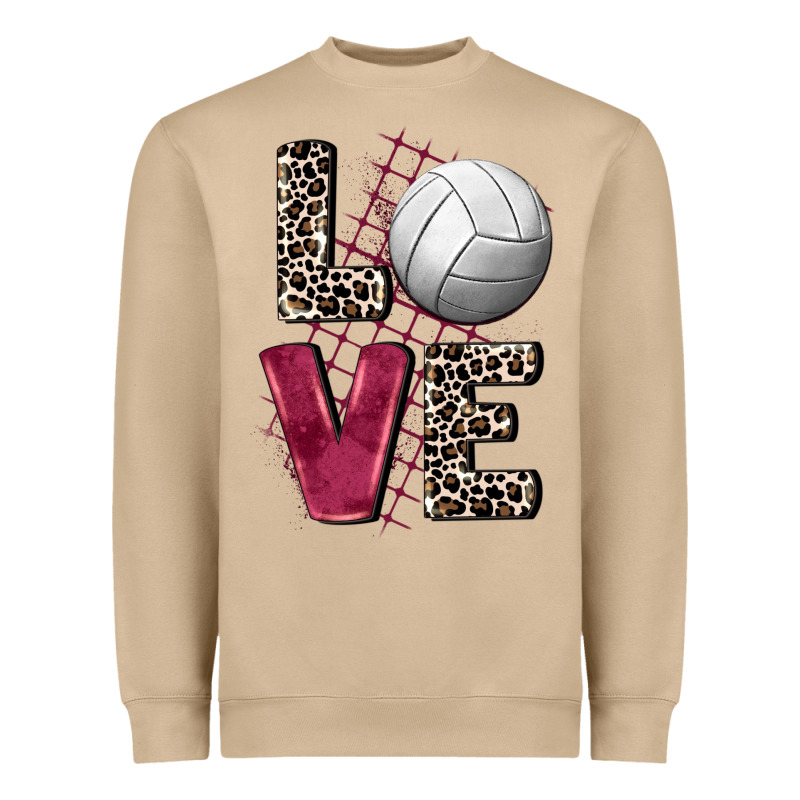 Love Volleyball Heavyweight Sweatshirt by FaDigitalArtStudio | Teevron