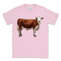 Bubblegum Pink hereford cow Classic Tee - LillyAllenDesigns