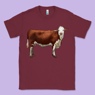 Hereford Cow Classic Tee Designed By Lillyallendesigns
