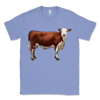 Colony Blue hereford cow Classic Tee - LillyAllenDesigns