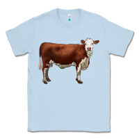 Dusty Blue hereford cow Classic Tee - LillyAllenDesigns