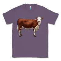 Lavender hereford cow Classic Tee - LillyAllenDesigns