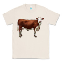 Natural hereford cow Classic Tee - LillyAllenDesigns