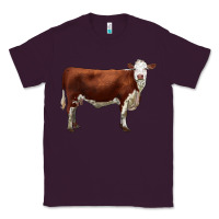 Plum hereford cow Classic Tee - LillyAllenDesigns