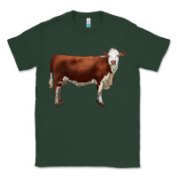 Sports Green hereford cow Classic Tee - LillyAllenDesigns