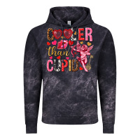 Cloud Black Cooler than Cupid Valentine's Day Vintage Hoodie - HowdyJamesFarm