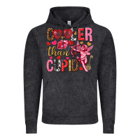 Vintage Black Cooler than Cupid Valentine's Day Vintage Hoodie - HowdyJamesFarm
