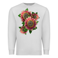 Dove Grey 4 crimson blaze sunflower Premium Sweatshirt - LillyAllenDesigns