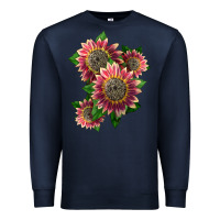 Navy 4 crimson blaze sunflower Premium Sweatshirt - LillyAllenDesigns