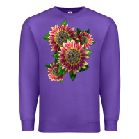Purple 4 crimson blaze sunflower Premium Sweatshirt - LillyAllenDesigns