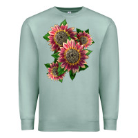 Seafoam 4 crimson blaze sunflower Premium Sweatshirt - LillyAllenDesigns