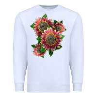 White 4 crimson blaze sunflower Premium Sweatshirt - LillyAllenDesigns