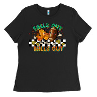 Black falls out balls out Ladies Tee - LillyAllenDesigns