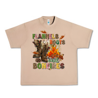 Burro Flannels boots and bonfires Urban Heavy Tee - NancyCooperArtShop