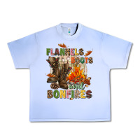 Grape Ice Flannels boots and bonfires Urban Heavy Tee - NancyCooperArtShop