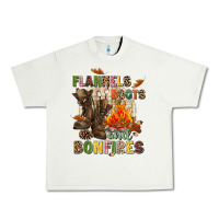 Pistachio Flannels boots and bonfires Urban Heavy Tee - NancyCooperArtShop