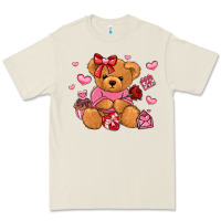 Bone valentines day teddy bear Premium Tee - LillyAllenDesigns