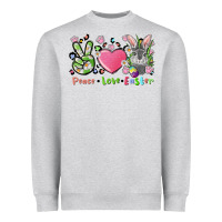 Peace Love Easter Bunny Heavyweight Sweatshirt | Teevron