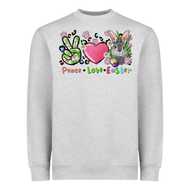 Peace Love Easter Bunny Heavyweight Sweatshirt by FaDigitalArtStudio | Teevron