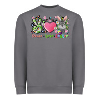 Storm peace love easter bunny Heavyweight Sweatshirt - FaDigitalArtStudio
