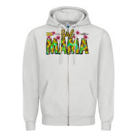 Dove Grey Girl Mama Zipper Hoodie - CowhideDigitalArt