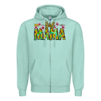 Seafoam Girl Mama Zipper Hoodie - CowhideDigitalArt