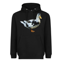 Black Ancona Duck Heavyweight Hoodie - LillyAllenDesigns