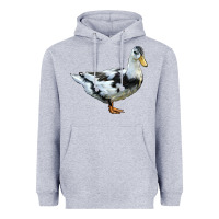 Heather Grey Ancona Duck Heavyweight Hoodie - LillyAllenDesigns