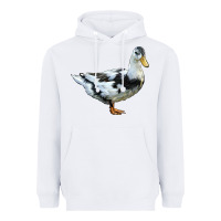 White Ancona Duck Heavyweight Hoodie - LillyAllenDesigns