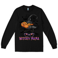 Black witchy mama messy bun Long Sleeve Tee - CowGirlArtShop