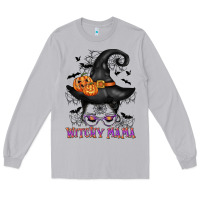 Moon Dust witchy mama messy bun Long Sleeve Tee - CowGirlArtShop