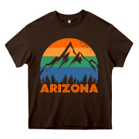 Chocolate Brown Arizona-01Mxk Heavy Core Tee - lanVoArt
