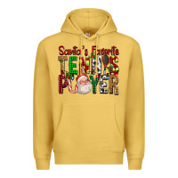 Antique Gold Santa's Favorite Tennis Player For Christmas Premium Hoodie - FaDigitalArtStudio