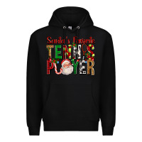 Black Santa's Favorite Tennis Player For Christmas Premium Hoodie - FaDigitalArtStudio