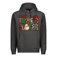 Charcoal Heather Santa's Favorite Tennis Player For Christmas Premium Hoodie - FaDigitalArtStudio
