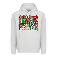 Santa's Favorite Tennis Player For Christmas Premium Hoodie | Teevron