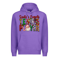 Purple Santa's Favorite Tennis Player For Christmas Premium Hoodie - FaDigitalArtStudio