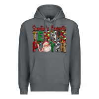Rock Santa's Favorite Tennis Player For Christmas Premium Hoodie - FaDigitalArtStudio