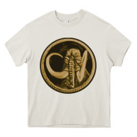 Cream mammoth black king Heavy Core Tee - lanVoArt