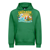 Emerald salty hair sandy toes summer Urban Hoodie - BarkalooDesign