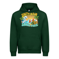 Forest Green salty hair sandy toes summer Urban Hoodie - BarkalooDesign