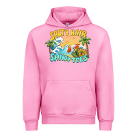 Fuchsia Pink salty hair sandy toes summer Urban Hoodie - BarkalooDesign