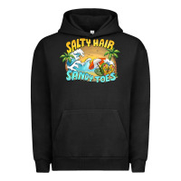 Pigment Black salty hair sandy toes summer Urban Hoodie - BarkalooDesign