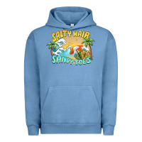 Pigment Pebble Blue salty hair sandy toes summer Urban Hoodie - BarkalooDesign