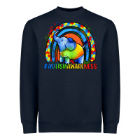 Navy Autism Awareness Autism elephant Heavyweight Sweatshirt - FaDigitalArtStudio