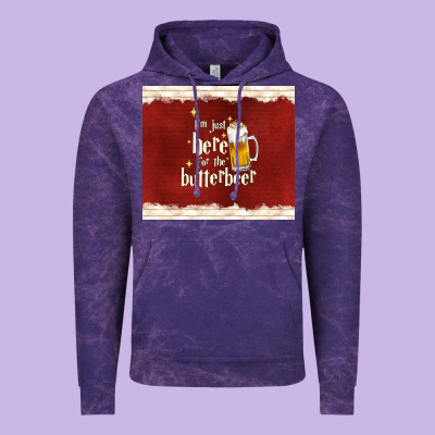 I'm Just Here For The Butterbeer Vintage Hoodie Designed By Tumblerdesignbyshophia